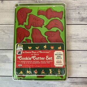 Kraft Chilton 12 Days Of Christmas Cookie Cutter Set Vintage 1978 Baking New #2